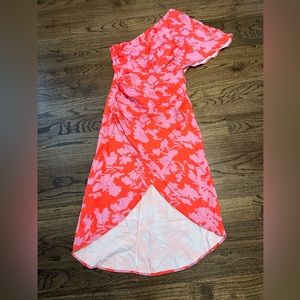 Colorful one shoulder dress